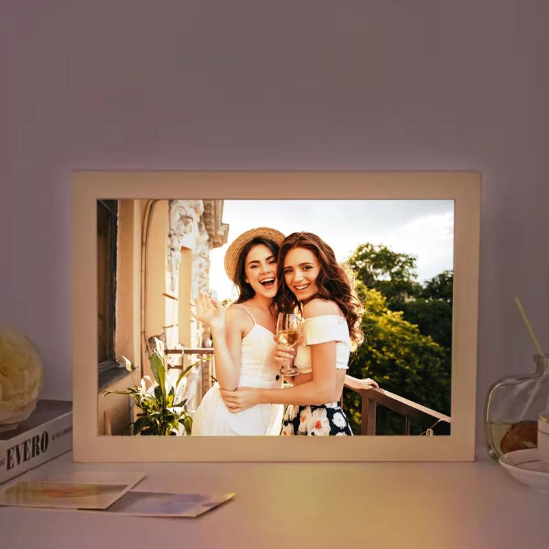 1 Set Verwandelt Skizzen in Farbe mit Lichtmagie Moderne Heim Wanddekoration LED Po Rahmen Acryl Leuchtkasten