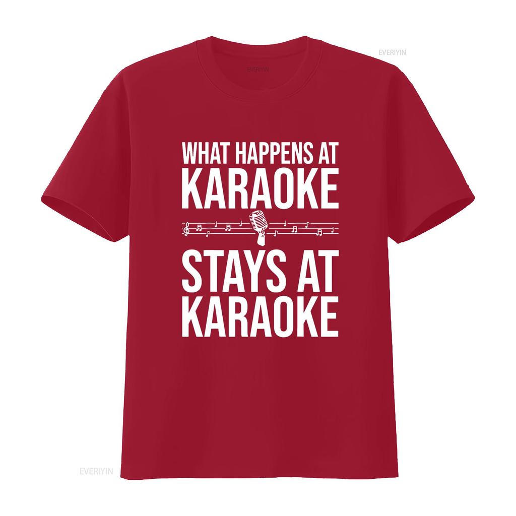 Funny Karaoke Designs For Singers Music Lovers T Shirt vintage Washed fashion streetwear Breathable Casual Stretched