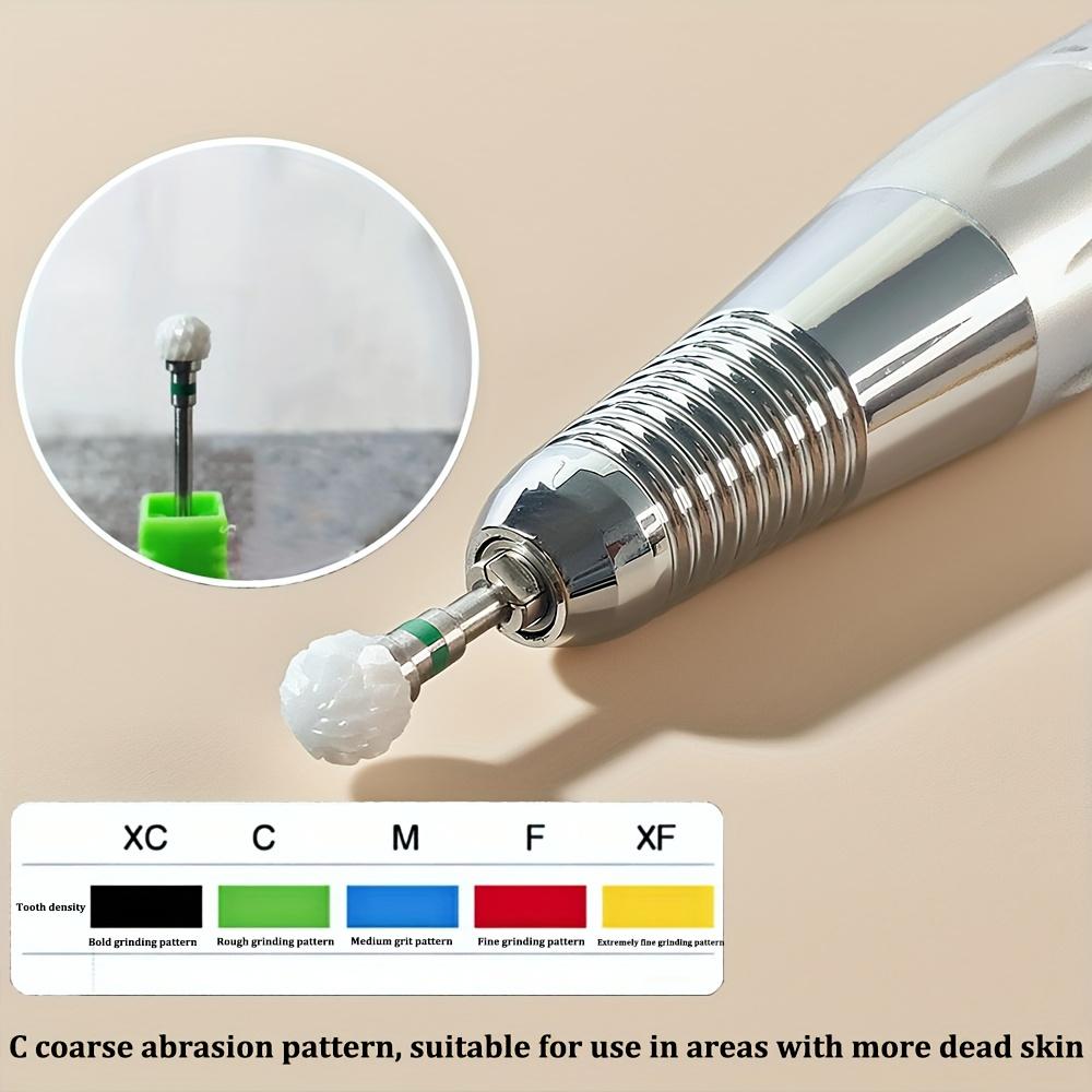 1 PC Professional Ceramic Nail Drill Bit - Heavy Duty Nail Drill Bit with Precision Cutting Edge for Gel Polish, Acrylic, Dead Gloss Beige Removal