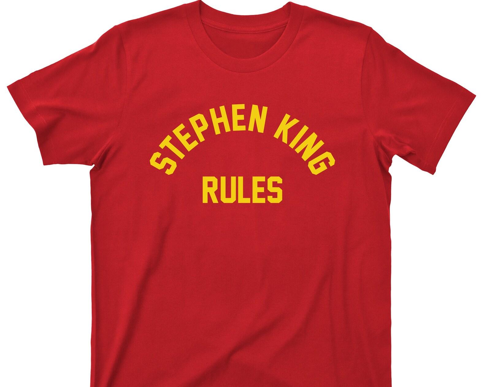 Stephen King Rules T Shirt - Monster Squad Horror Movie Graphic TShirt 2XL