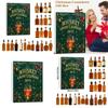 Vánoční akrylový adventní kalendář ve stylu lahve s 24 překvapeními v slepých krabičkách pro sváteční párty dekoraci
