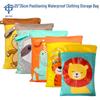 Cartoon Design Zipper Storage Bag: 25x35, Wet & Dry Use, Ideal for Cute Clothes Storage