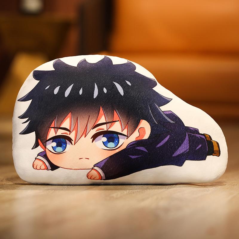 Kawaii Jujutsu Kaisen Plush Pillows Cute Anime Cushion Gojo Satoru Dakimakura Geto Suguru Stuffed Doll Yuji Itadori Throw Pillow