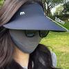 Foldable Seamless Wide Brim Visor Hat Quick-Dry Anti Uv Sun Protection Hat Nylon Hat Non-Marking Sun Cap Women Summer Gift