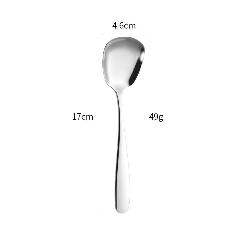 1Pcs 304 Stainless Steel Rice Serving Spoon Gold Square Spoon Ladle Dessert Ice Cream Table Spoon for Party Restaurant Kitchen Dinnerware