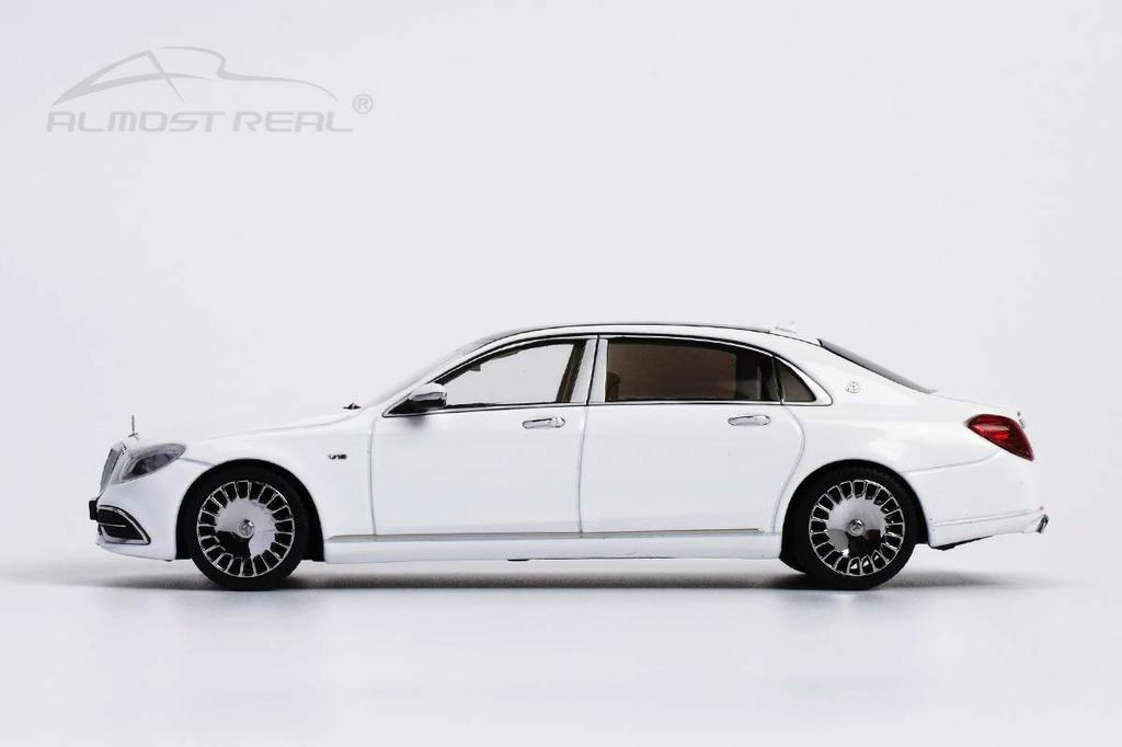 Almost Real 2019 Diamond White Scale Complete Diecast Car Mercedes-Maybach S-Class - - 1/43 (Product Number 420111)