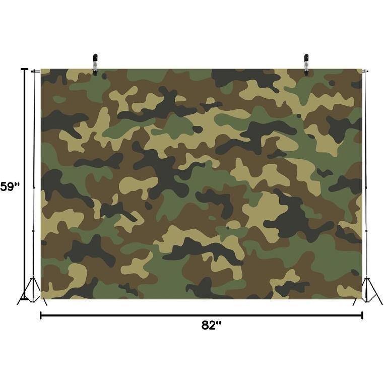 BELECO 7x5ft Fabric Abstract Camouflage Texture Backdrop Army Soldier Military Background Welcome Soldier Theme Party Decorations Kids Adults