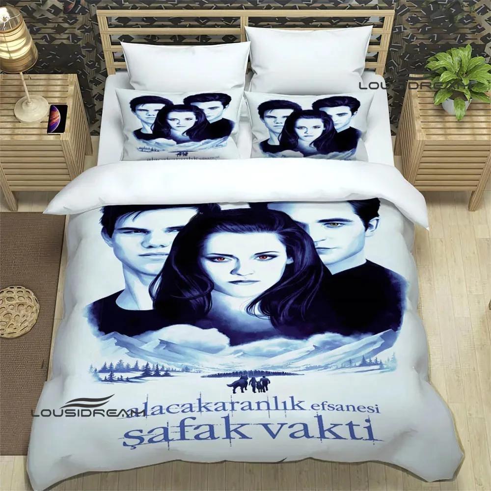 The Twilight Saga Printed Bedding Sets Exquisite Bed Supplies Set Duvet Cover Bed Comforter Set Bedding Set Luxury Birthday Gift