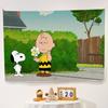 Anime S-Snoopy Cute Cartoon Dog Photography Studio Backdrop Outdoor House Party Decoration Photo Background Curtain Back Drop
