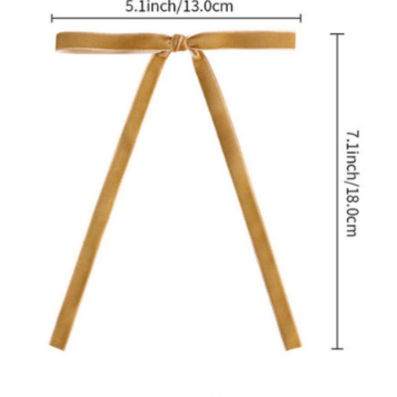 12Pcs Velvet Christmas Bows Rustic Velvet Ribbon Bows Xmas Wreath Gift Bows Decoration For Wedding Holiday Tree Decoration