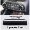 Car Head Lights Switch Button / A Pillar / Steering Wheel Cover Trim Carbon Fiber ABS Accessories For Ford Focus MK4  -