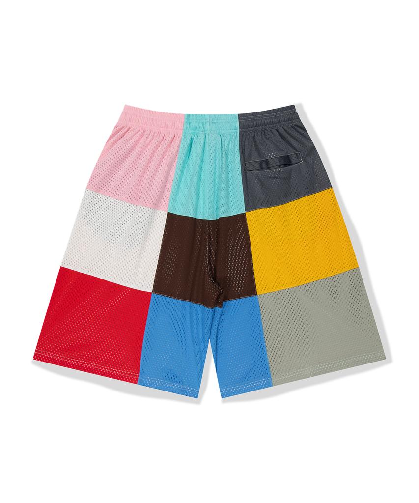WKNDRS Patchwork Mesh Shorts (L.Mix)