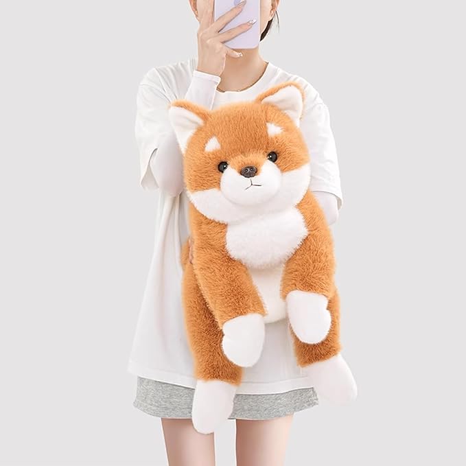 Shiba Inu Plush Dog Toy 45cm Soft Cuddle Pillow