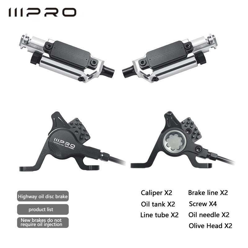 IIIPRO Bicycle mechanical line pull brake converted to hydraulic brake modified parts