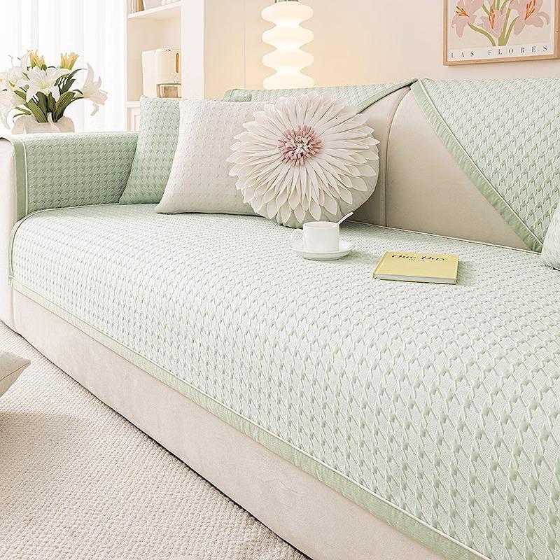Summer And Summer Qiandongge Cool Doudou Sofa Cushion All-Inclusive Sofa Cover Cool Cover Cloth Non-Slip Sofa Seat Cushion
