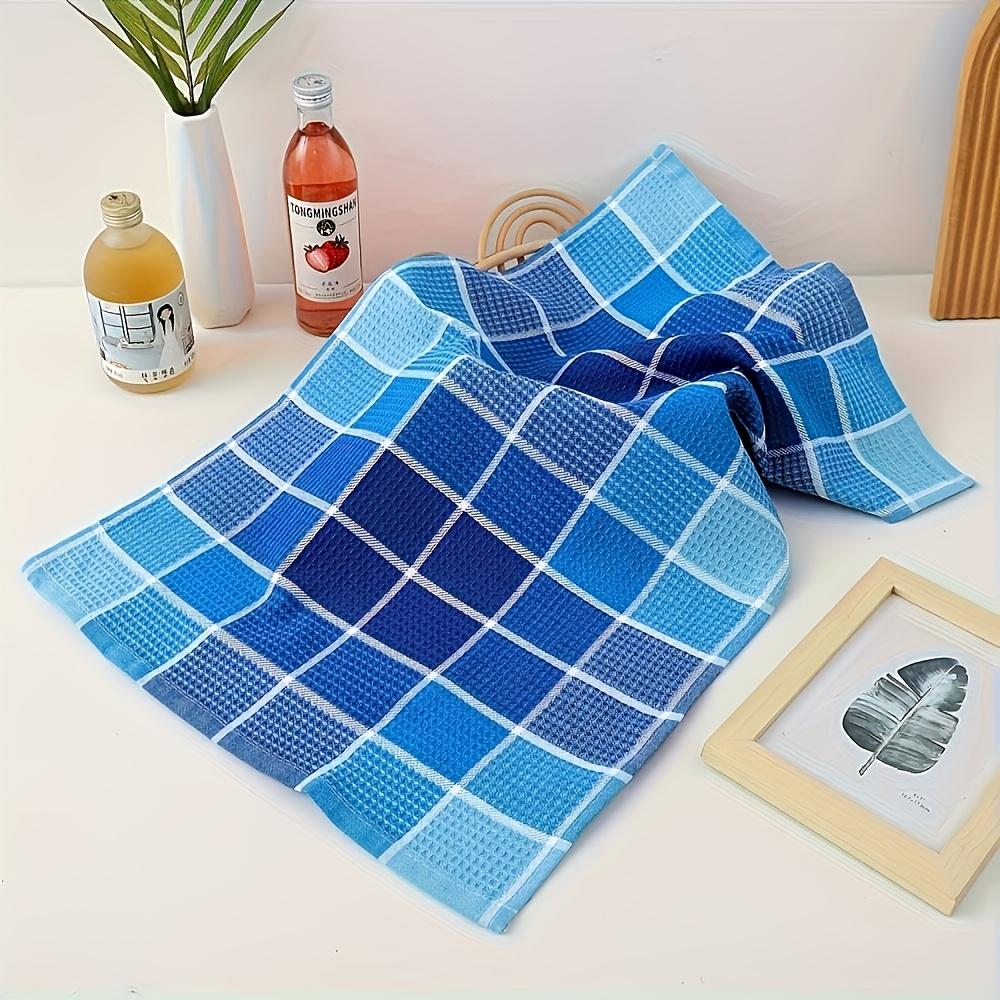 4/8pcs Large Kitchen Dish Towels - Super Soft, Highly Absorbent, Quick-Dry Cotton Towels with Bright Colors for Home Use