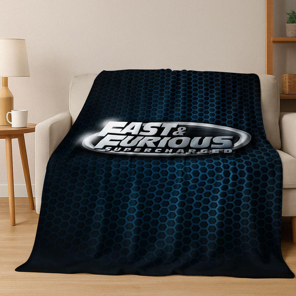 Fashion Fast & Furious X Dominic Art Flannel Blanket,Cozy Soft Throw Blanket for Home Bedroom Bed Sofa Picnic Cover Kid Gift