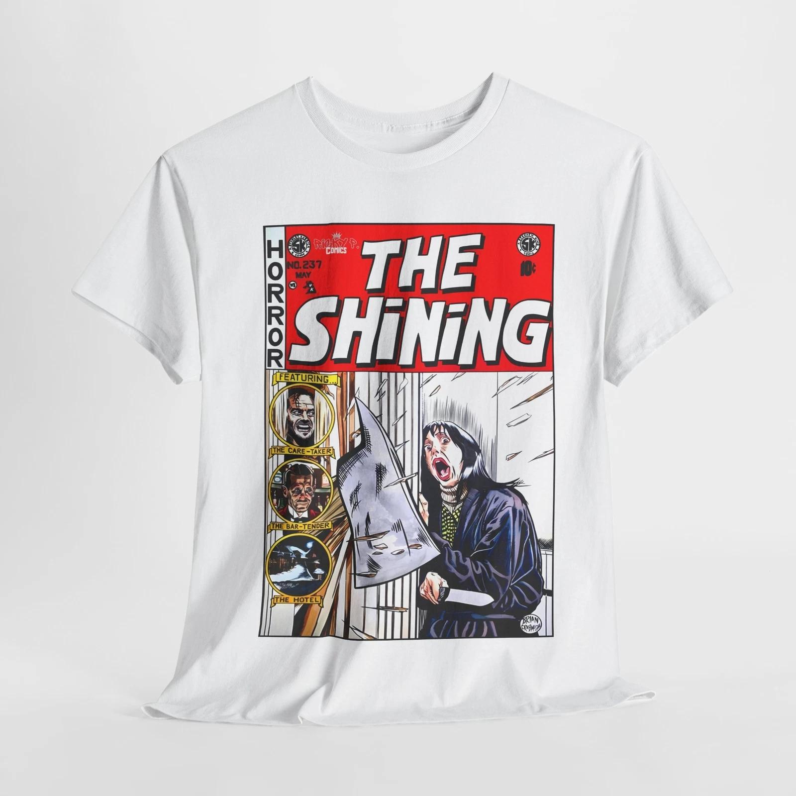 

The Shinning Movie Horror Kubrick Ricky P Comics 100% Cotton T-shirt Mens Tees Top Unisex Heavy Cotton Tee 2XL