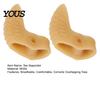 Anti-slip Toe Separator 1 Pair for Overlapping Toes, Soft SEBS Bunion Corrector, Double Foot Pain Relief Spacer Hole Hallux Valgus, Breathable