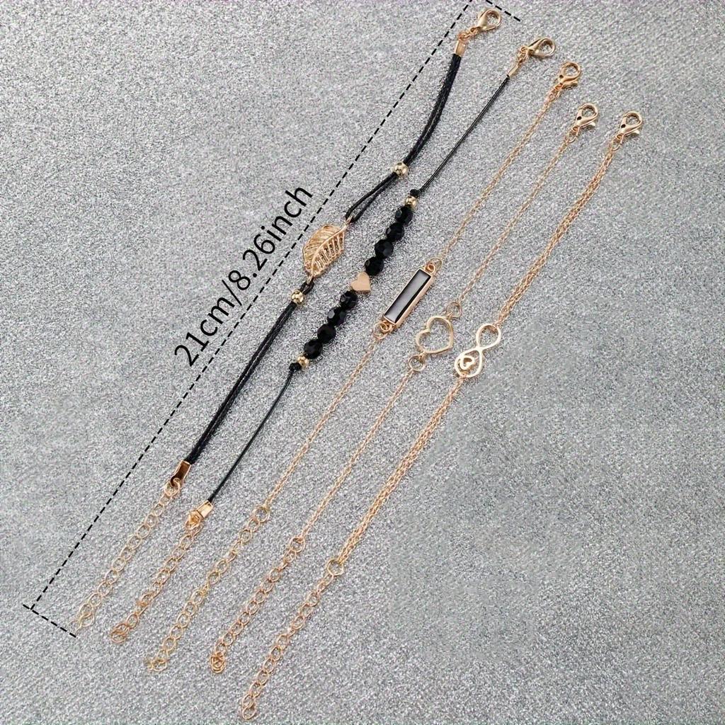 Women's Watch Bracelet Set Fashion Hollow Dial Leather Band Quartz Watches(Without Box)