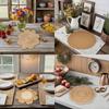 1PC Woven Heat-Resistant Flower-Shaped Eco-Friendly Placemat Insulating Husk Multi-Purpose Natural Home-Use Corn Durable