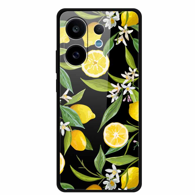 Tempered Glass Case For Vivo V60 2025 Phone Case 6.77" Cartoon Cats Hard Back Cover Soft Bumper For Vivo V60 5G Case V 60 Fundas