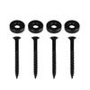 FLEOR 4-Piece Electric Guitar Neck Joint Screw Bushings and Bolts, Black