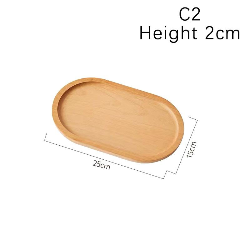 High Quality Wooden Serving Tray Walnut Coffee Tray Saucer Tea Dessert Sushi Fruit Plate Storage Pallet Kitchen Accessories