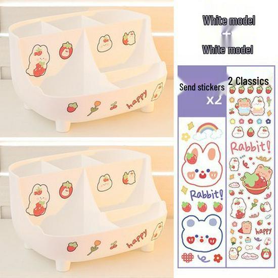 Roztomilý velkokapacitní držák na tužky pro dívky - Jednoduchý moderní organizér na stůl