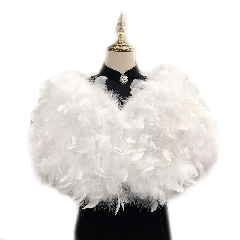 Women's Fur Cape Shawl for Winter Weddings & Evenings
