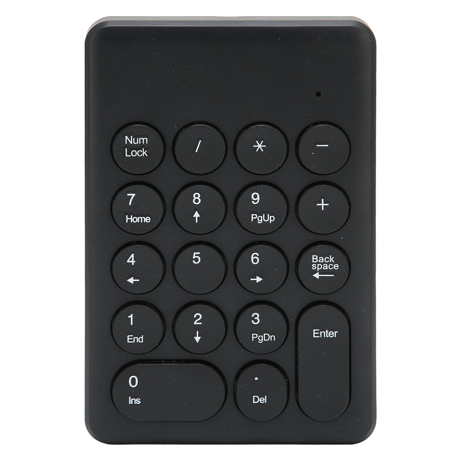 

Numeric Keyboard 18 Keys Ergonomic Tilt Design 2.4GHz Wireless Stable Signal Transmission Mini чёрный