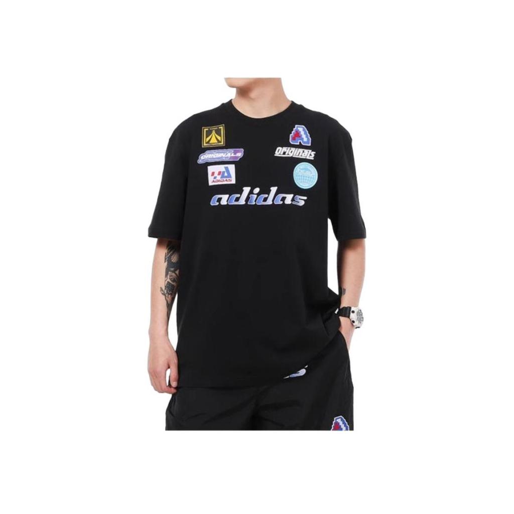 Adidas Originals Tgp Ss Tee 2 Motocross Print Sports Short Sleeve Men Tops Black HA4743