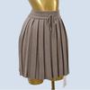 Sweet Pure Style Spring Elastic Drawstring Pleated Knitting Skirt Preppy Style Stylish Slim Looking A- Line Skirt