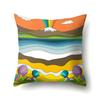 Sofa Pillowcase Home Cushion Cover  Colorful Rainbow