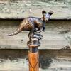 Kangaroo Head Handle Wooden Walking Stick Handmade Antique Colour Walking Stick Victorian Steampunk Foldable Cane Christmas Gift