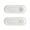 Motion Sensor Wall Clock Night Light Girl Toilet Bathroom Decoration
