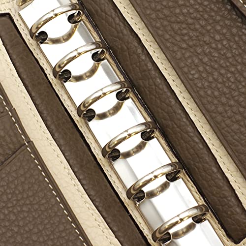 Breilio System Notebook Morbido Vertical Belt Mini 6 Ring Diameter 20 Mm Beige Gardenia 760