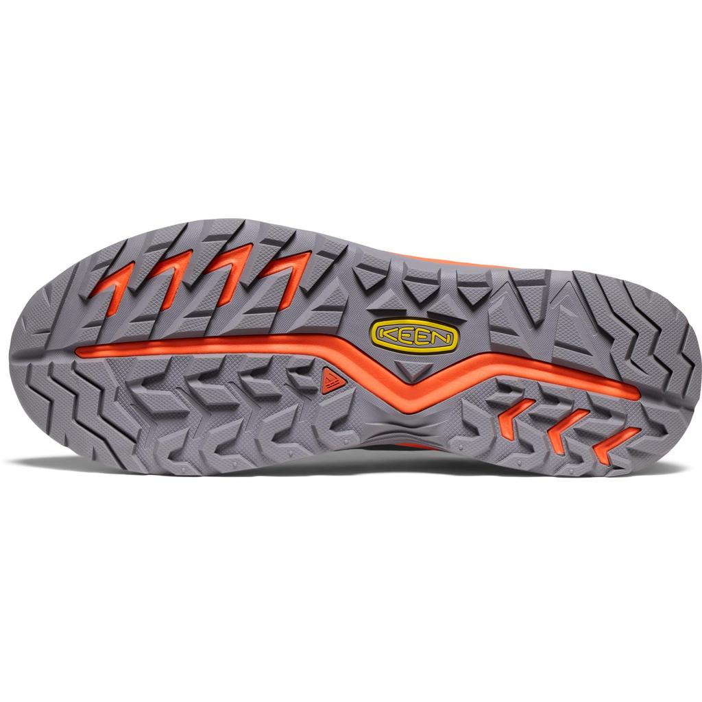 KEEN Versacore WP Trekking Steel Size cm Men's Shoes, Grey/Scarlet Ibis, 25.0