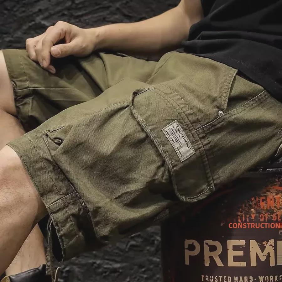 Men's Retro Casual Workwear Shorts - Heavy, Loose, Straight Fit