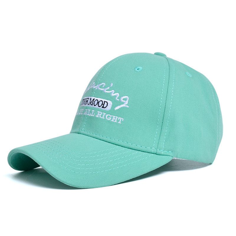 

Summer 8278 Embroider Letter Baseball Cap K-style Face-Looking Small Hat Sun-Proof Fashion All-Match Sun-Proof Female Peaked Cap Green