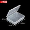 5Pcs/10Pcs PP Storage Box Mini Transparent Plastic Case Container Square Rectangle Packaging Box for Jewellry Beads Small Items