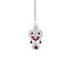 Purple Crystal Diamond Necklace with Earrings and Maang Tikka for Women - Jewellery Set for Party, Wedding, Engagement