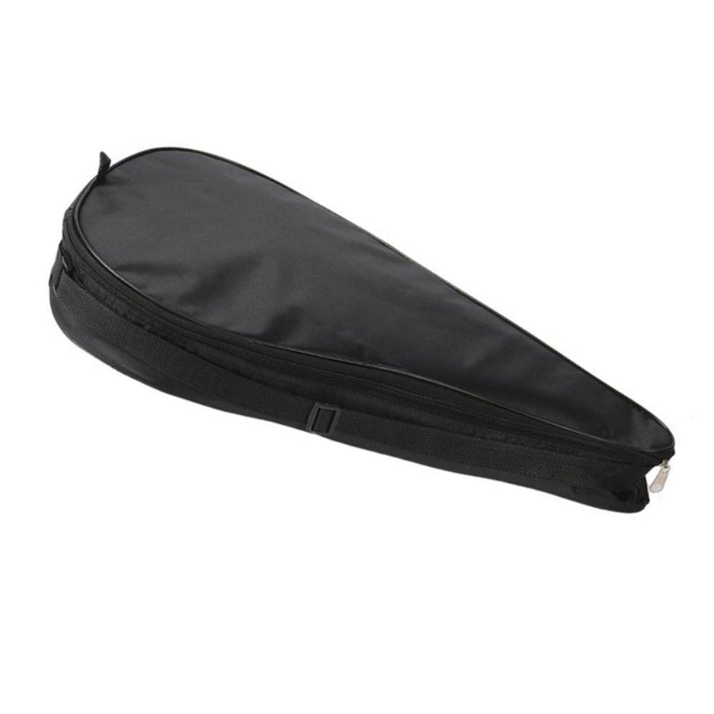 Oxford Cloth Paddle Racket Bag Waterproof Black Tennis Racket Storage Bag Protective Wear-resistant Racquet Shoulder Bags