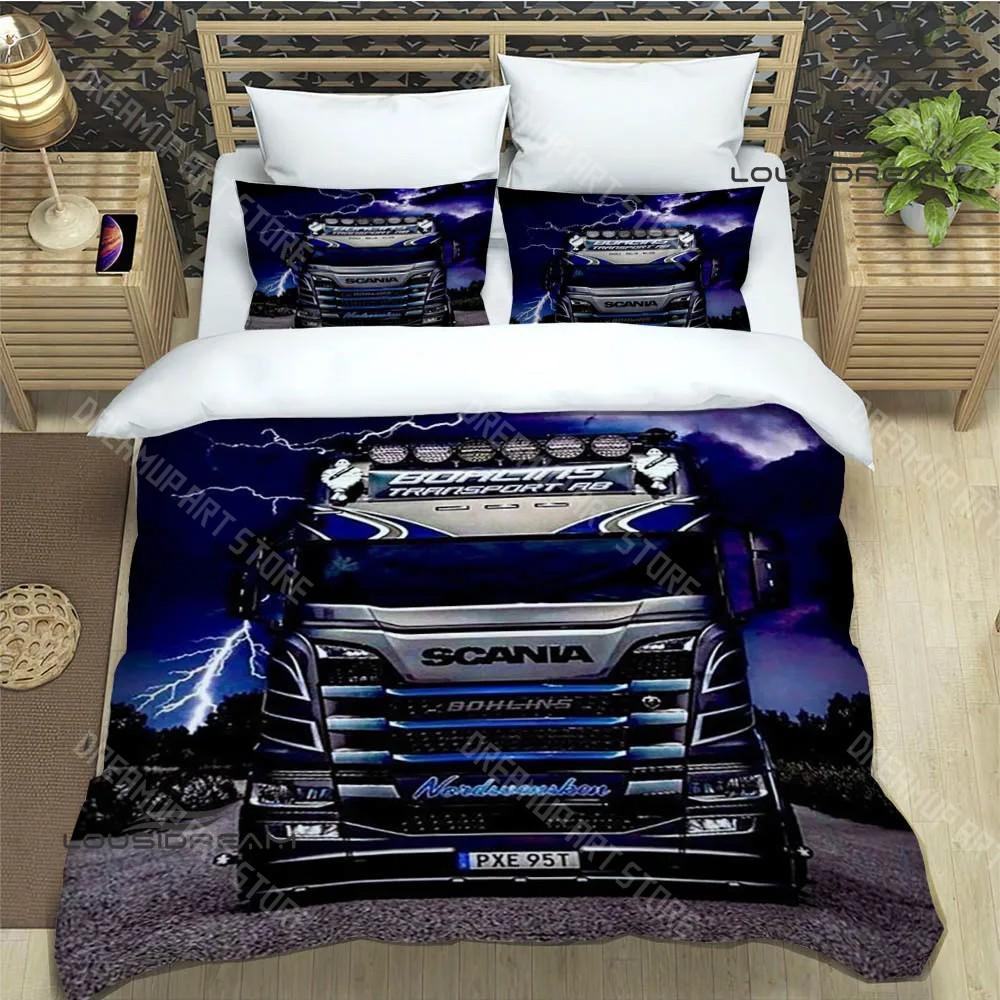 3D S-Scania Logo Printed Bedding Sets Exquisite Supplies Set Duvet Cover Bed Comforter Set Bedding Set Luxury Birthday Gift
