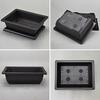 Macetas Rectangulares de Plástico para Plantas de Bonsái Cuadradas para Flores Balcón Jardín Patio Paisajismo Bandejas para Macetas de Bonsái Decoración del Hogar