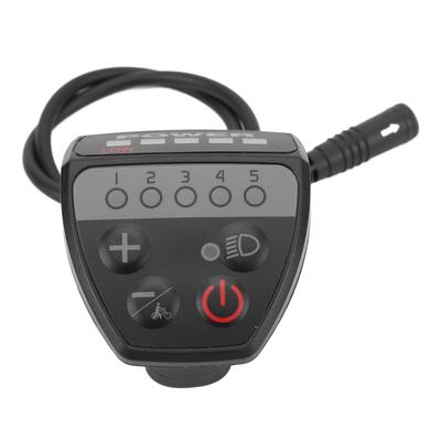 תצוגת LED לאופניים חשמליים בקר מהירות חכם קל משקל 24v 36v 48v עמיד למים 5 פינים מהירות