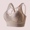 Women Bra Adjustable Shoulder Strap Hollow Out Floral Pattern Lace Anti-exposure Maximum Comfort