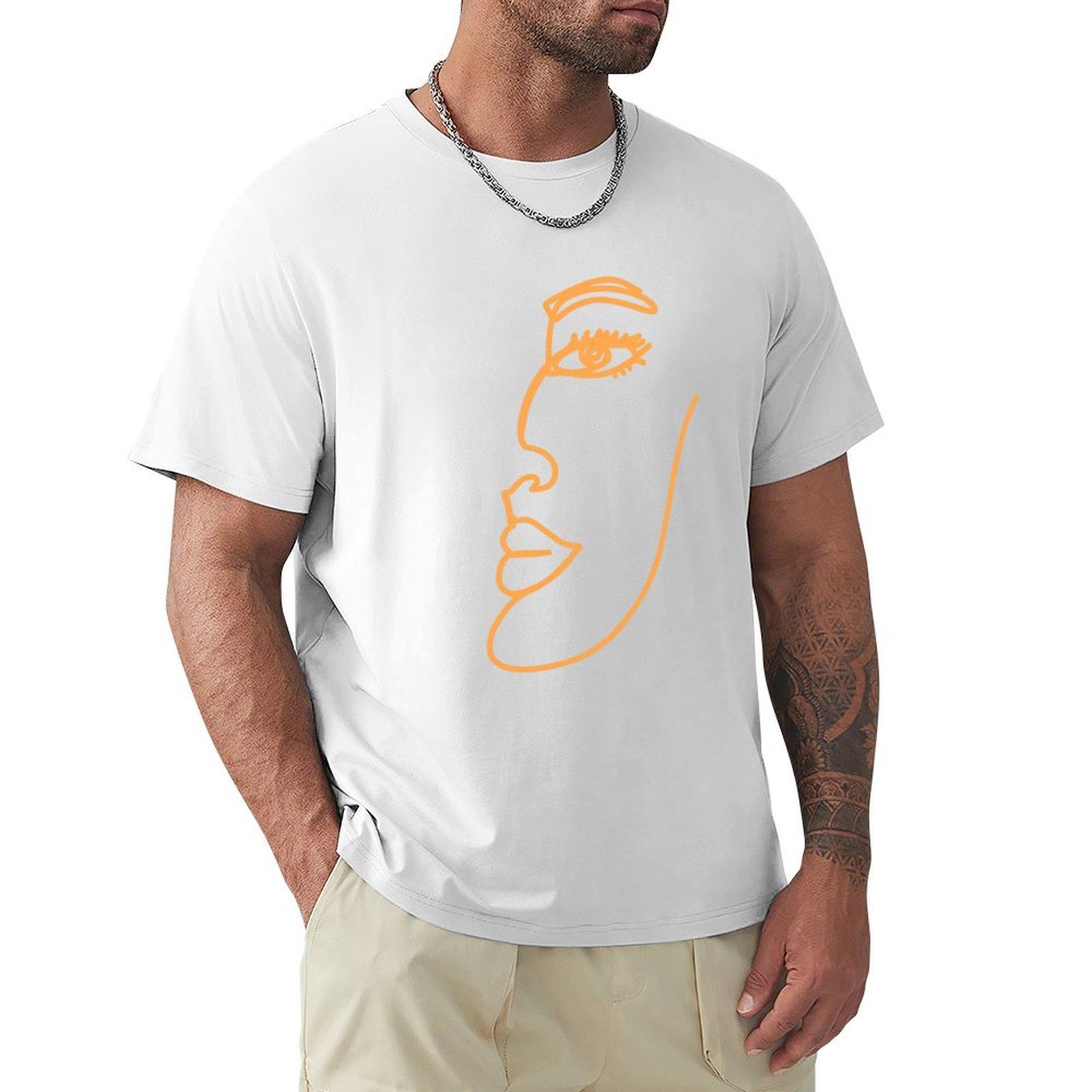 Fashion Face TShirt anime stuff designer shirts sweat men clothings S