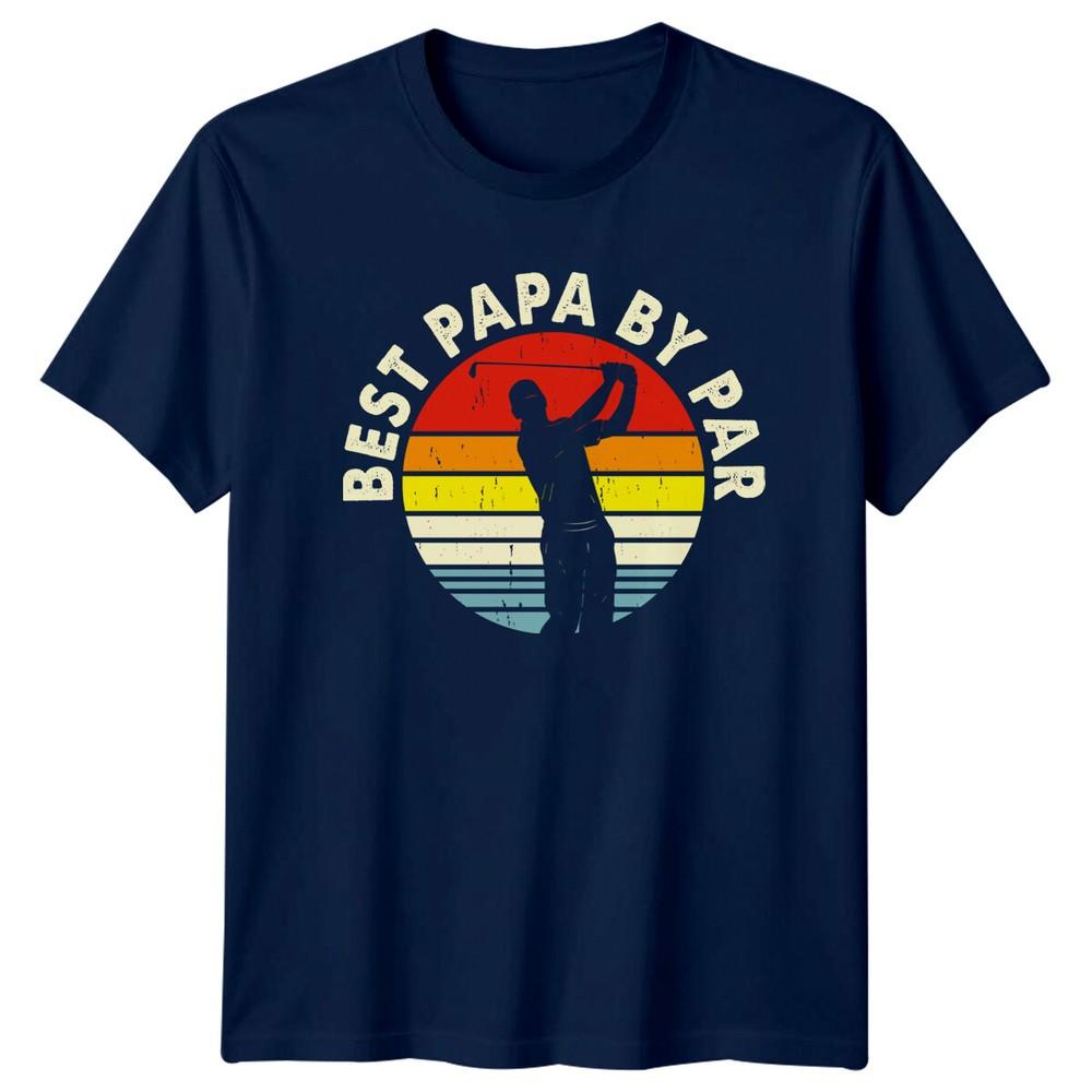 Best Papa By Par Golf Player Retro Fathers Day TShirt