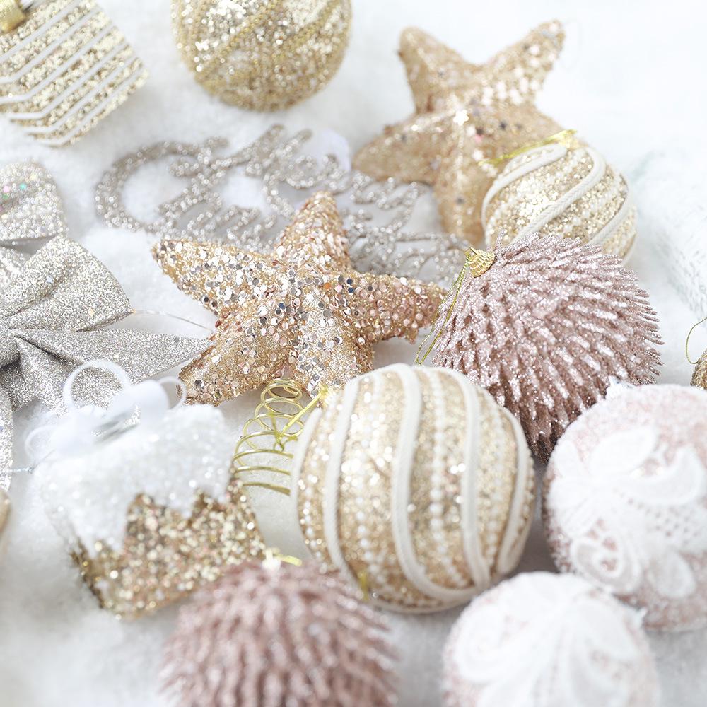 Painted Foam Christmas Tree Hanging Ball Decoration